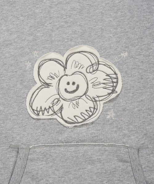 BIG LILY SEMI OVER HOODIE #GISELLE同款! - 2 COLORS GREY