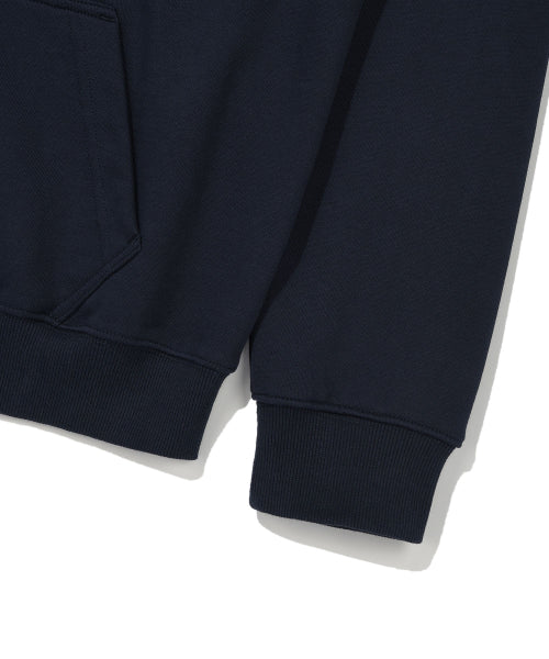 LILY APPLIQUE OVERFIT HOOD ZIP-UP #GISELLE同款! - 2 COLORS NAVY