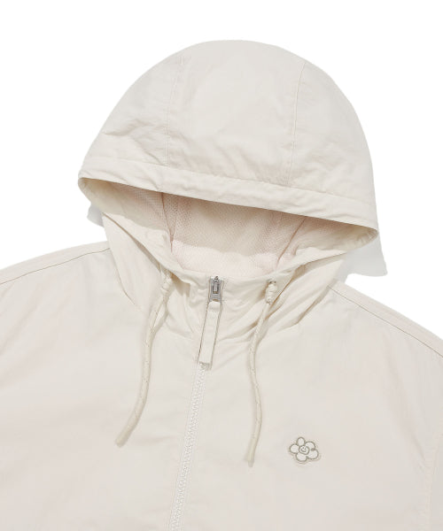 NYLON HOOD WINDBREAKER #GISELLE同款! - 2 COLORS CREAM