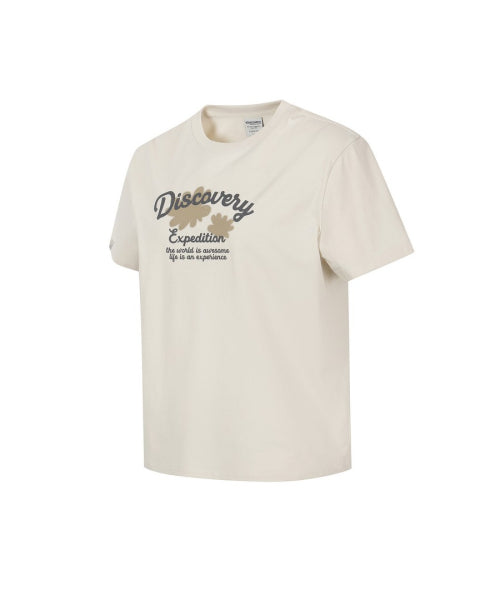 WOMEN FRESHVENT NATURE GRAPHIC TEE #NINGNING同款！ - 3 COLORS IVORY