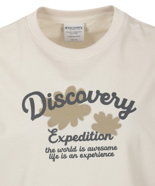 WOMEN FRESHVENT NATURE GRAPHIC TEE #NINGNING同款！ - 3 COLORS IVORY