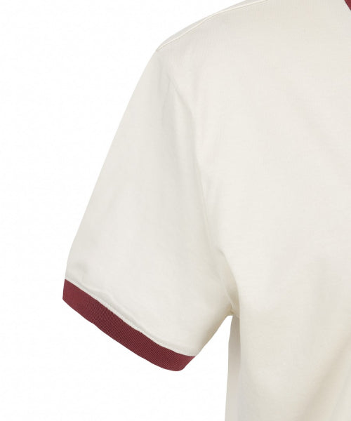 WOMEN FRESHVENT LETTERING SEMI CROP RINGER TEE #NINGNING同款！ - 4 COLORS IVORY