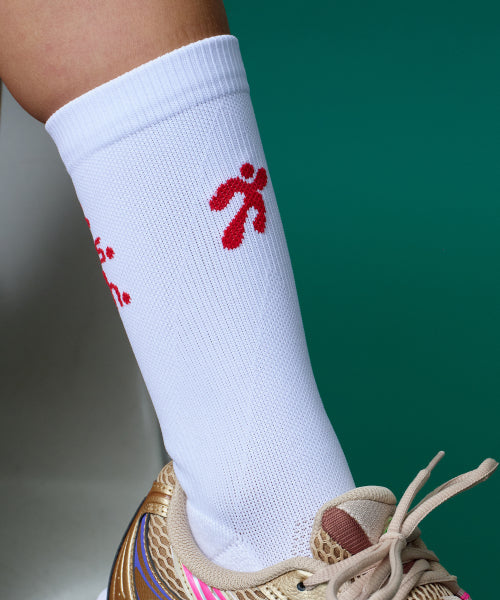 FLOW RUNNING CREW SOCKS - 5 COLORS AS SHOWN