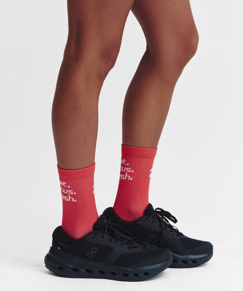 FLOW RUNNING CREW SOCKS - 5 COLORS AS SHOWN