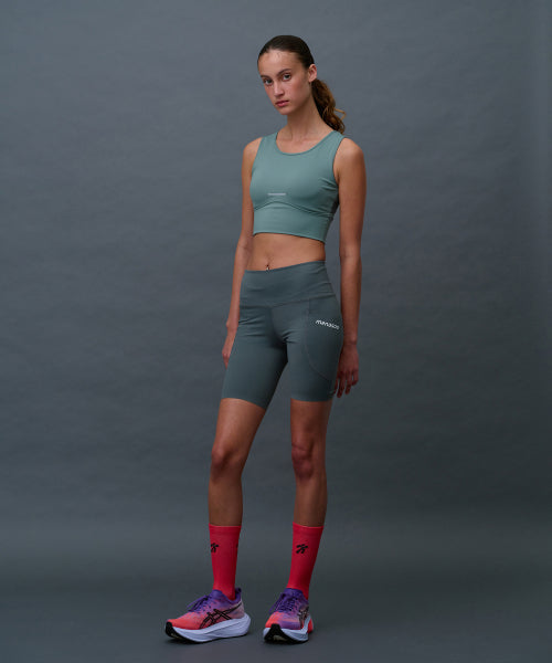 LINE 5 LEGGINGS SHORTS - 3 COLORS BLACK
