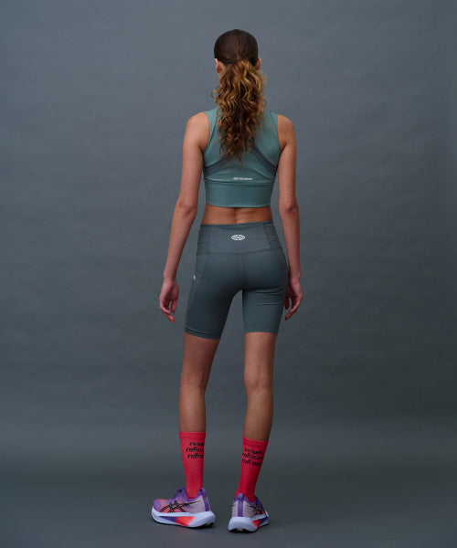 LINE 5 LEGGINGS SHORTS - 3 COLORS BLACK