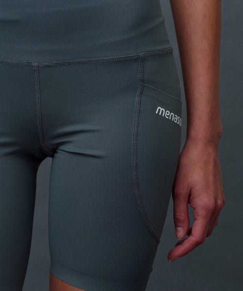 LINE 5 LEGGINGS SHORTS - 3 COLORS BLACK