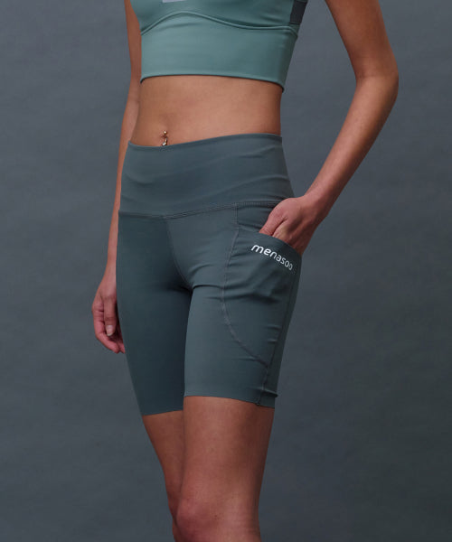 LINE 5 LEGGINGS SHORTS - 3 COLORS BLACK