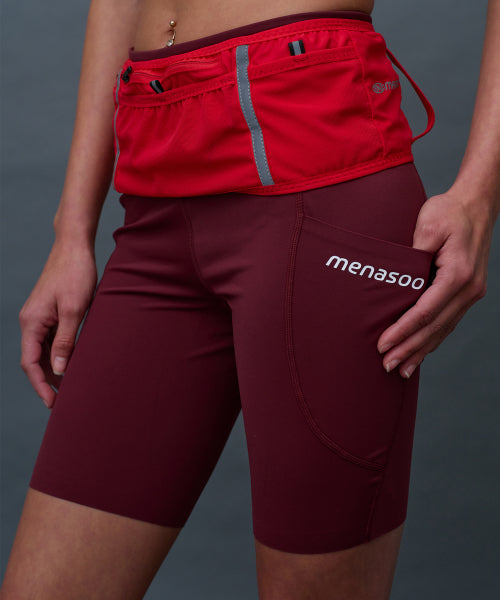 LINE 5 LEGGINGS SHORTS - 3 COLORS BLACK