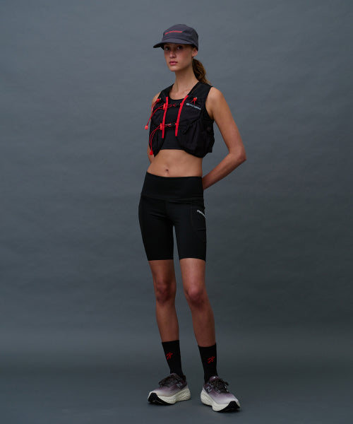 LINE 5 LEGGINGS SHORTS - 3 COLORS BLACK