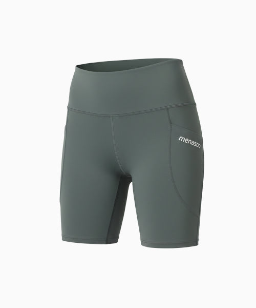 LINE 5 LEGGINGS SHORTS - 3 COLORS BLACK