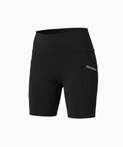 LINE 5 LEGGINGS SHORTS - 3 COLORS BLACK