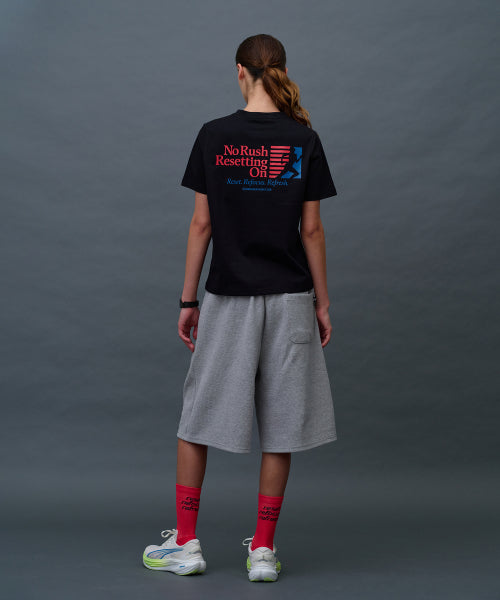 WAFFLE SWEAT TRAINING BERMUDA PANTS - 3 COLORS MELANGE GREY