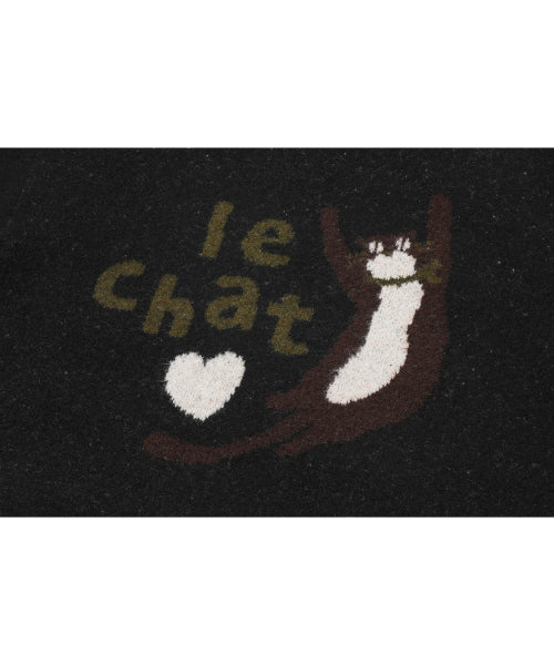 LE CHAT PULLOVER KNIT - 2 COLORS BLACK