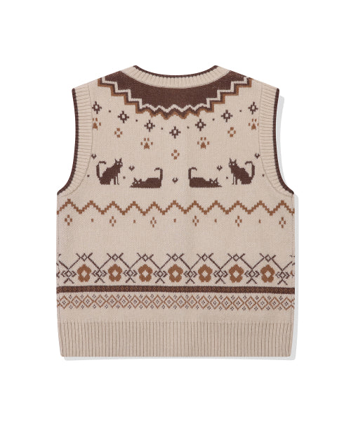 CAT KNIT - 2 COLORS BEIGE