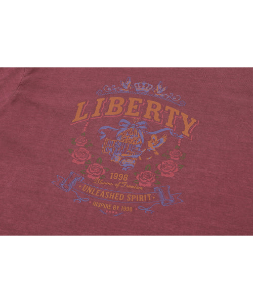 TEE LAYERED PIGMENT LONG SLEEVE - 2 COLORS PINK