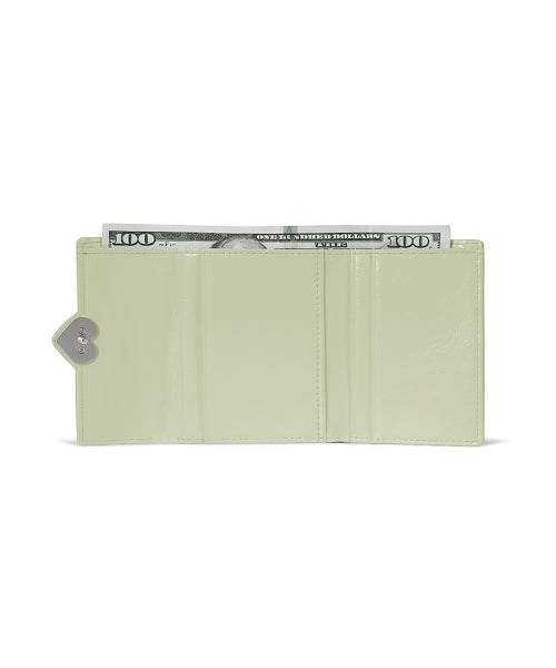 HEARTY FLAP WALLET PISTACHIO - 3 COLORS AS SHOWN