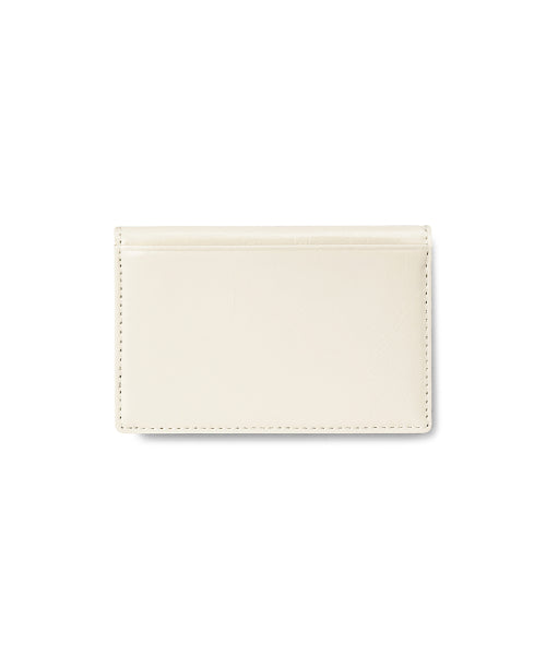 CRINKLE SOFT CARD CASE VANILLA AS SHOWN