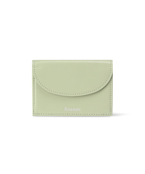CRINKLE HALFMOON MINI WALLET PISTACHIO AS SHOWN