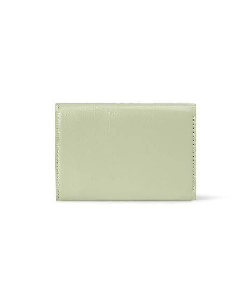 CRINKLE HALFMOON MINI WALLET PISTACHIO AS SHOWN