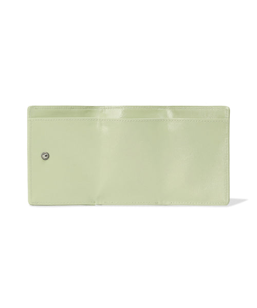CRINKLE HALFMOON MINI WALLET PISTACHIO AS SHOWN