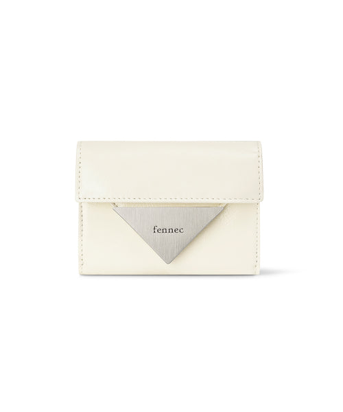 CRINKLE TRIANGLE DOCO WALLET VANILLA AS SHOWN