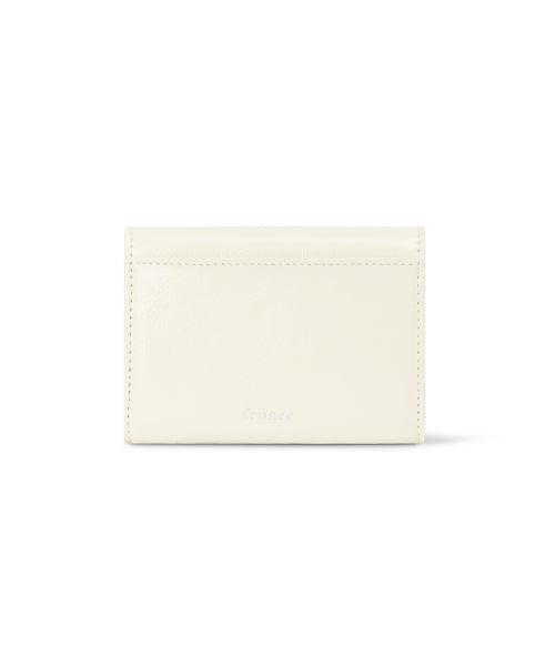 CRINKLE TRIANGLE DOCO WALLET VANILLA AS SHOWN
