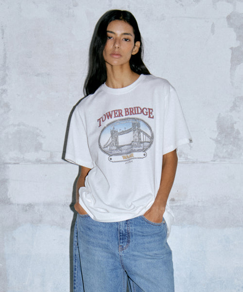 WT-56 BRIDGE GRAPHIC TEE - 2 COLORS CHARCOAL