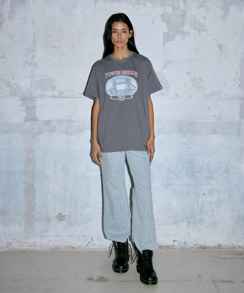 WT-56 BRIDGE GRAPHIC TEE - 2 COLORS CHARCOAL