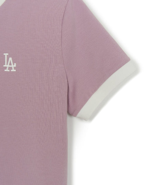 BASIC SMALL LOGO RINGER T-SHIRT NY #KARINA同款! - 4 COLORS LAVENDER
