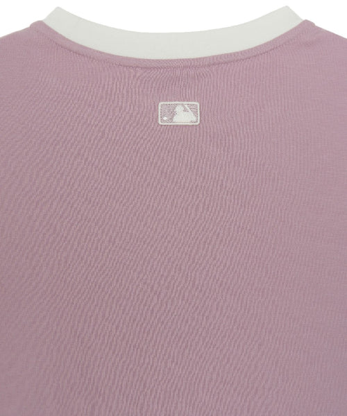 BASIC SMALL LOGO RINGER T-SHIRT PHI #KARINA同款! - 4 COLORS LAVENDER