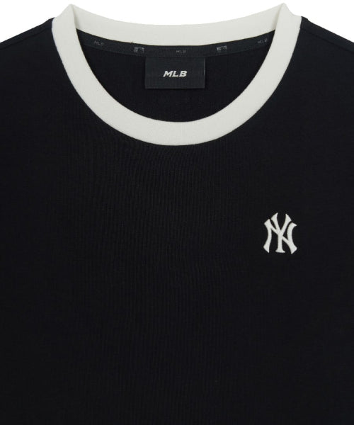 BASIC SMALL LOGO RINGER T-SHIRT SF #KARINA同款! - 4 COLORS BLACK