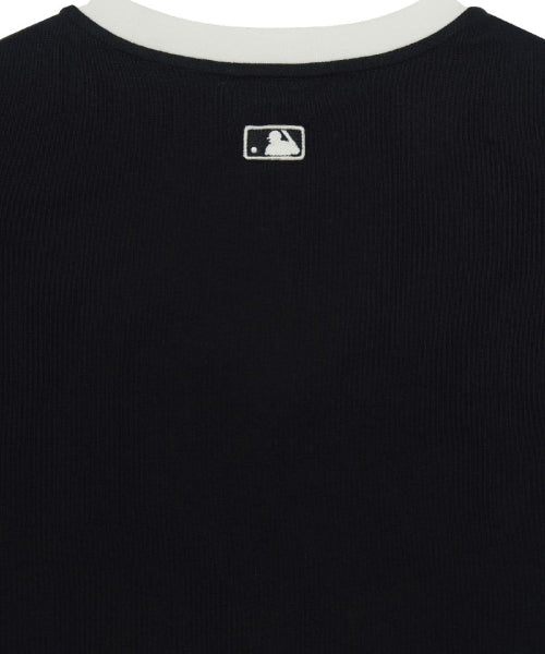BASIC SMALL LOGO RINGER T-SHIRT PHI #KARINA同款! - 4 COLORS BLACK