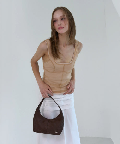 KAIN MINI HOBO BAG - 3 COLORS BROWN