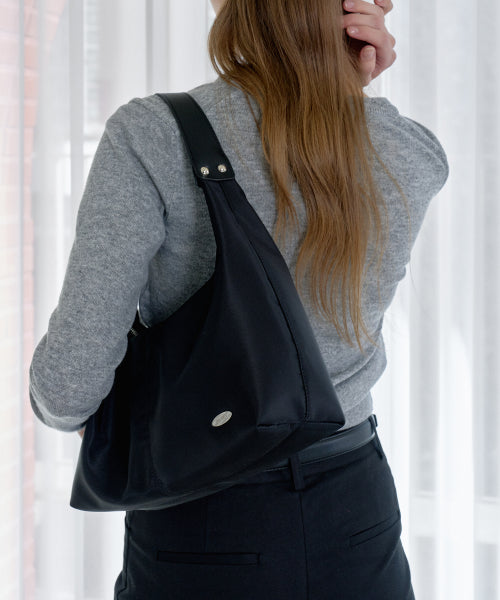 WEEK SHOULDER BAG - 4 COLORS NYLON BLACK