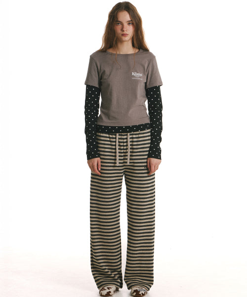 LAYERED LONG SLEEVE T-SHIRT - 2 COLORS GREY