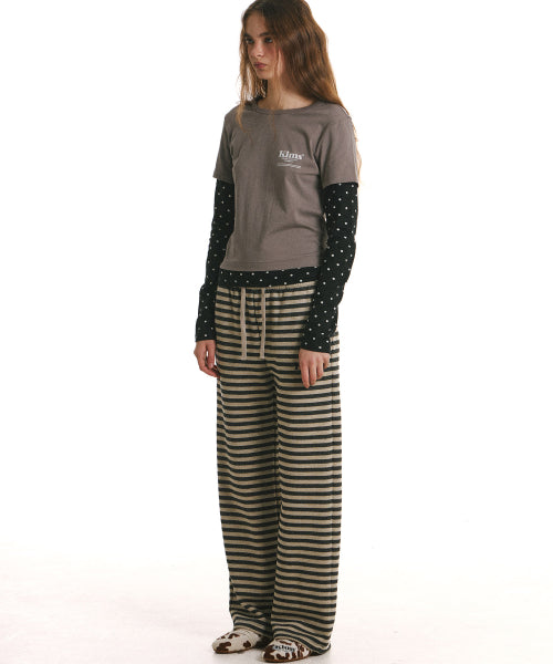LAYERED LONG SLEEVE T-SHIRT - 2 COLORS GREY