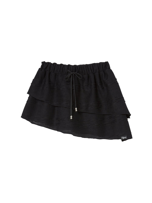 TWIST FRILL SKIRT BLACK - 2 COLORS