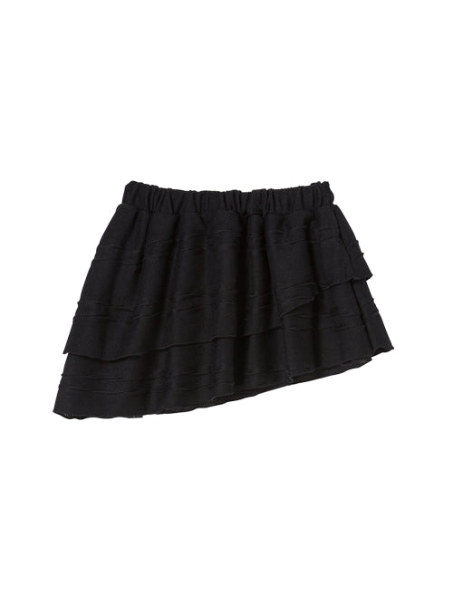 TWIST FRILL SKIRT BLACK - 2 COLORS