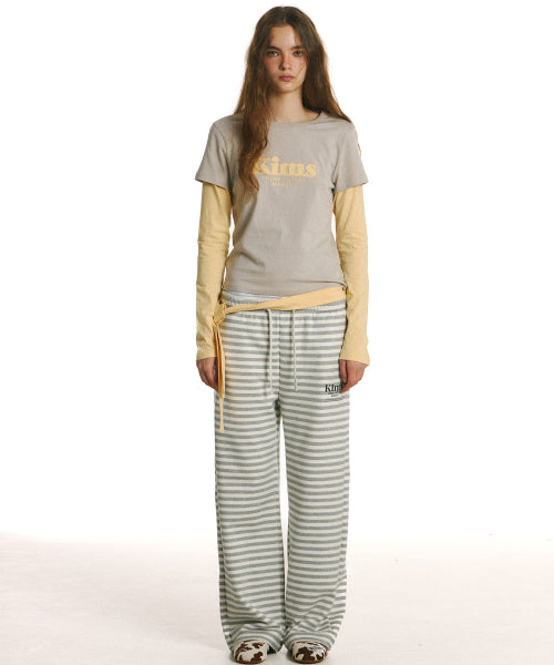 MINI SLEEVE LONG SLEEVE T-SHIRT - 3 COLORS YELLOW