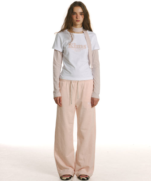 MINI SLEEVE LONG SLEEVE T-SHIRT - 3 COLORS PINK