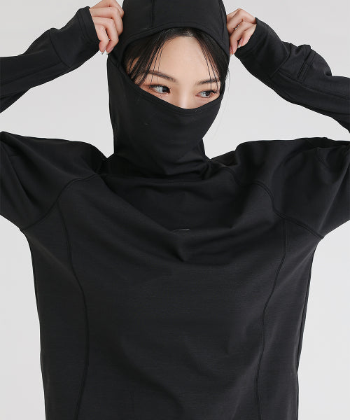 AIRNEX RUNNING HOODIE - 2 COLORS BLACK