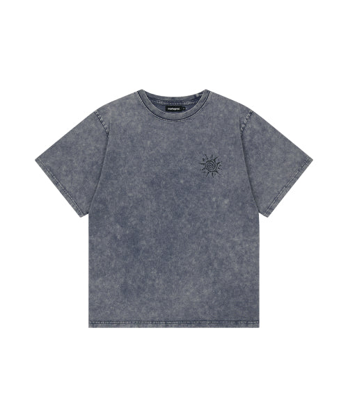 WASHED SOLAR APPLIQUE TEE - 2 COLORS