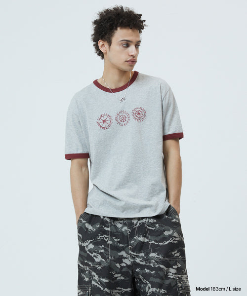SUN LOGOS RINGER TEE - 2 COLORS