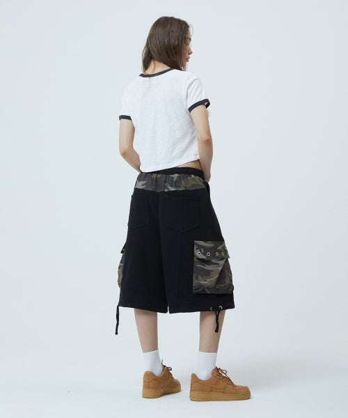 BITE LOVER CROP RINGER TEE YELLOW - 3 COLORS BLACK