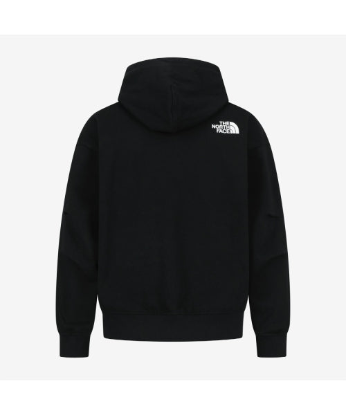 WHITE LABEL HOODIE ZIP-UP BLACK