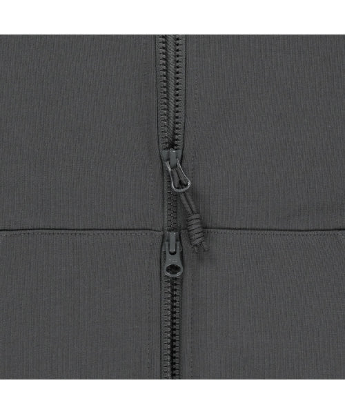 WHITE LABEL HOODIE ZIP-UP CHARCOAL GREY