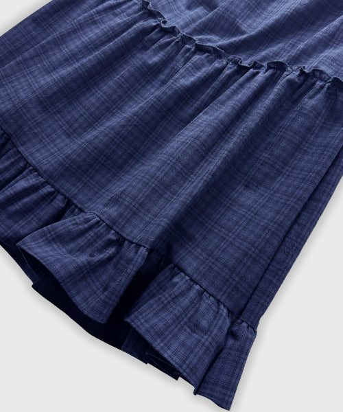 TEE SKIRT LONG - 2 COLORS BLUE