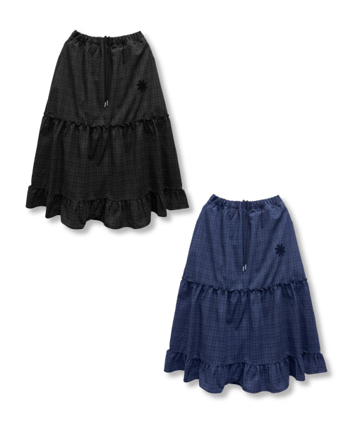 TEE SKIRT LONG - 2 COLORS BLUE