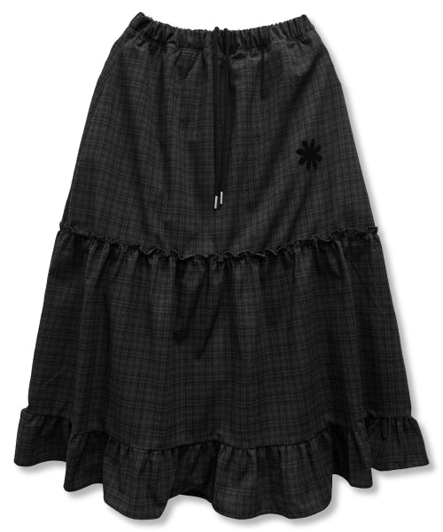 TEE SKIRT LONG - 2 COLORS BLACK